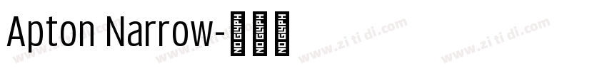 Apton Narrow字体转换